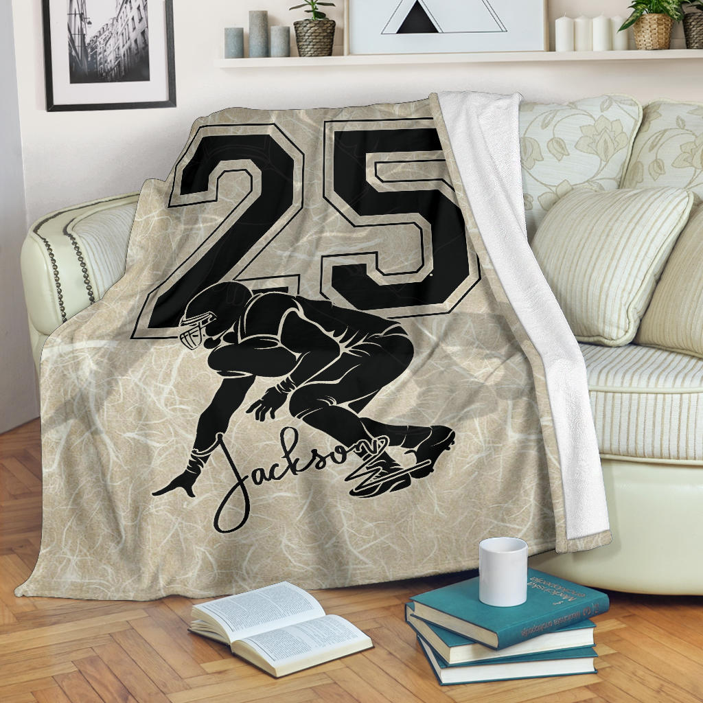 Ohaprints-Fleece-Sherpa-Blanket-American-Football-Gift-For-Son-Boy-Men-Custom-Personalized-Name-Number-Soft-Throw-Blanket-1528-Sherpa Blanket