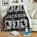 Ohaprints-Fleece-Sherpa-Blanket-American-Football-Gift-For-Son-Boy-Men-Custom-Personalized-Name-Soft-Throw-Blanket-1377-Fleece Blanket