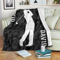 Ohaprints-Fleece-Sherpa-Blanket-Gift-For-Golf-Lover-Black-Camo-Pattern-Golf-Men-Player-Custom-Personalized-Name-Soft-Throw-Blanket-1770-Fleece Blanket