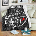 Ohaprints-Fleece-Sherpa-Blanket-Volleyball-Gift-For-Daughter-Girl-Custom-Personalized-Name-Number-Soft-Throw-Blanket-1214-Fleece Blanket