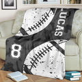 Ohaprints-Fleece-Sherpa-Blanket-American-Football-Gift-For-Son-Boy-Men-Custom-Personalized-Name-Number-Soft-Throw-Blanket-1307-Fleece Blanket