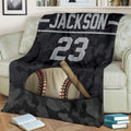 Ohaprints-Fleece-Sherpa-Blanket-Baseball-Gift-For-Son-Boy-Custom-Personalized-Name-Number-Soft-Throw-Blanket-1494-Fleece Blanket