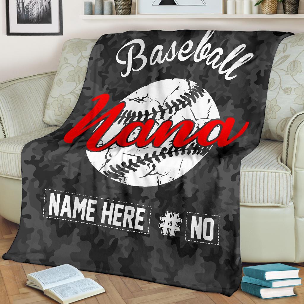 Ohaprints-Fleece-Sherpa-Blanket-Baseball-Gift-For-Nana-Grandma-Custom-Personalized-Name-Number-Soft-Throw-Blanket-1514-Sherpa Blanket