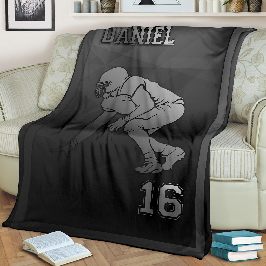 Ohaprints-Fleece-Sherpa-Blanket-American-Football-Gift-For-Son-Boy-Men-Custom-Personalized-Name-Number-Soft-Throw-Blanket-1340-Fleece Blanket