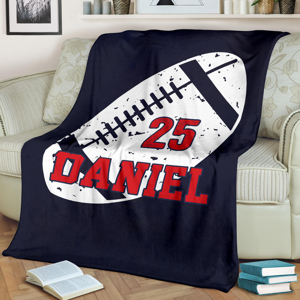 Ohaprints-Fleece-Sherpa-Blanket-American-Football-Gift-For-Son-Boy-Men-Custom-Personalized-Name-Number-Soft-Throw-Blanket-1927-Fleece Blanket