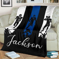 Ohaprints-Fleece-Sherpa-Blanket-American-Football-Gift-For-Son-Boy-Men-Custom-Personalized-Name-Soft-Throw-Blanket-1287-Fleece Blanket