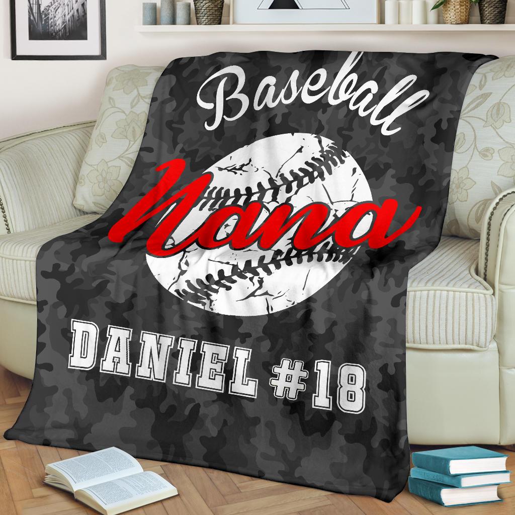 Ohaprints-Fleece-Sherpa-Blanket-Baseball-Gift-For-Nana-Grandma-Custom-Personalized-Name-Number-Soft-Throw-Blanket-1514-Fleece Blanket