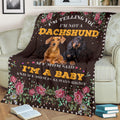 Ohaprints-Fleece-Sherpa-Blanket-Dachshund-Baby-Mom-Is-Always-Right-Gift-For-Dog-Lover-Soft-Throw-Blanket-1744-Fleece Blanket