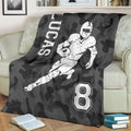 Ohaprints-Fleece-Sherpa-Blanket-American-Football-Gift-For-Son-Boy-Men-Custom-Personalized-Name-Number-Soft-Throw-Blanket-1406-Fleece Blanket