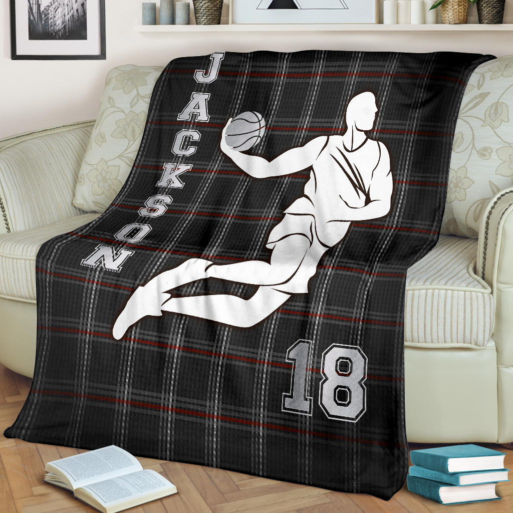 Ohaprints-Fleece-Sherpa-Blanket-Basketball-Gift-For-Son-Boy-Men-Custom-Personalized-Name-Number-Soft-Throw-Blanket-1727-Fleece Blanket