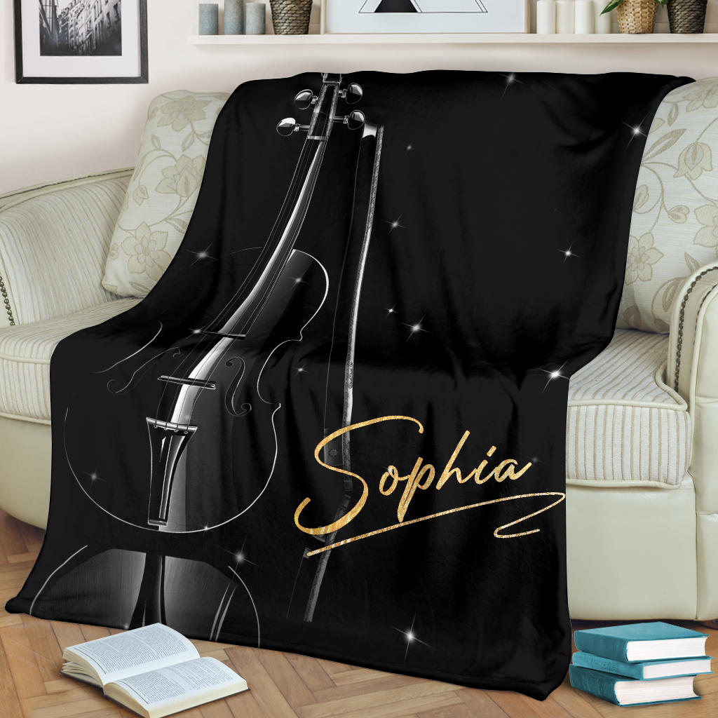 Ohaprints-Fleece-Sherpa-Blanket-Violin-Perform-This-Is-My-Favorite-Gift-For-Violin-Custom-Personalized-Name-Soft-Throw-Blanket-1234-Fleece Blanket