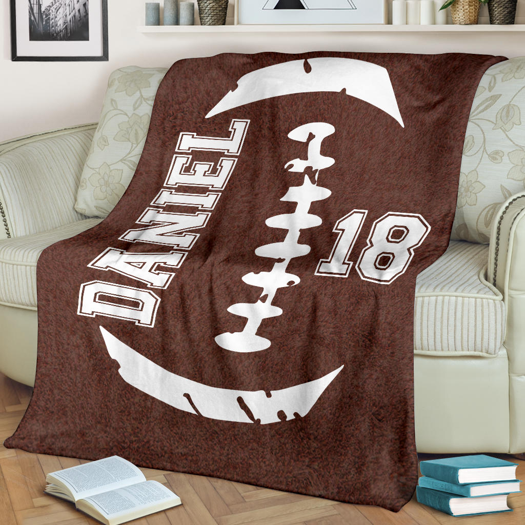 Ohaprints-Fleece-Sherpa-Blanket-American-Football-Gift-For-Son-Boy-Men-Custom-Personalized-Name-Number-Soft-Throw-Blanket-1322-Fleece Blanket