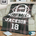 Ohaprints-Fleece-Sherpa-Blanket-American-Football-Gift-For-Son-Boy-Men-Custom-Personalized-Name-Number-Soft-Throw-Blanket-1396-Fleece Blanket