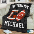 Ohaprints-Fleece-Sherpa-Blanket-American-Football-Gift-For-Son-Boy-Men-Custom-Personalized-Name-Number-Soft-Throw-Blanket-1394-Fleece Blanket