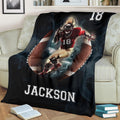 Ohaprints-Fleece-Sherpa-Blanket-American-Football-Gift-For-Son-Boy-Men-Custom-Personalized-Name-Number-Soft-Throw-Blanket-1891-Fleece Blanket