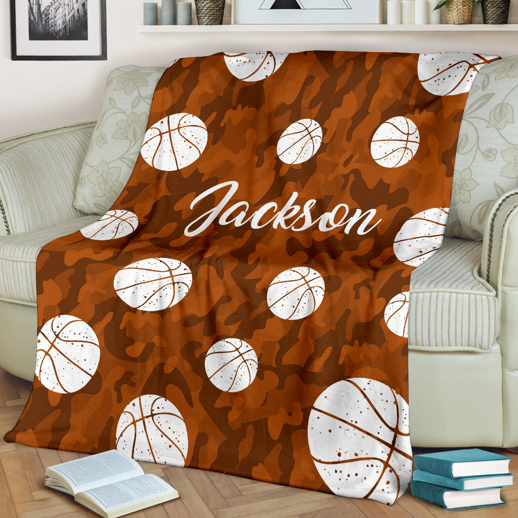 Ohaprints-Fleece-Sherpa-Blanket-Basketball-Gift-For-Son-Boy-Men-Custom-Personalized-Name-Number-Soft-Throw-Blanket-1608-Fleece Blanket