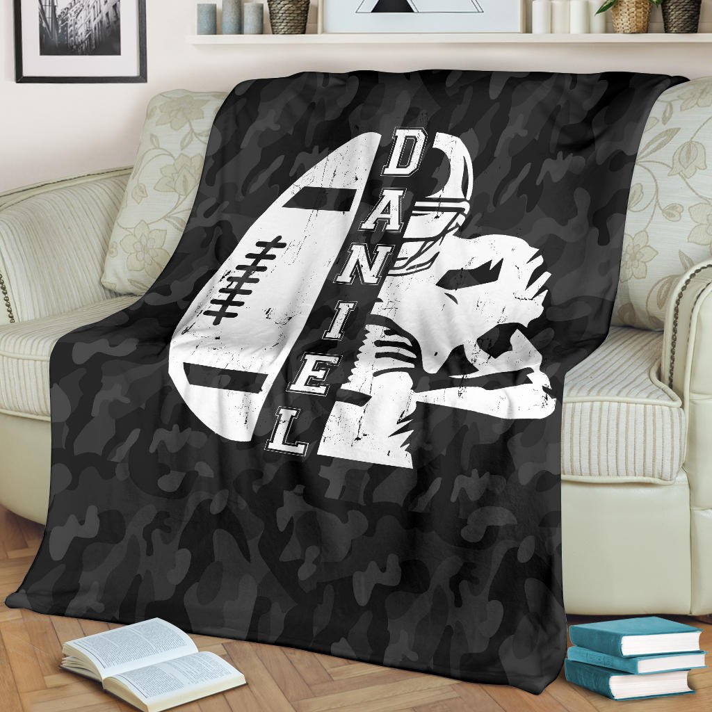 Ohaprints-Fleece-Sherpa-Blanket-American-Football-Gift-For-Son-Boy-Men-Custom-Personalized-Name-Soft-Throw-Blanket-1889-Sherpa Blanket