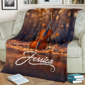 Ohaprints-Fleece-Sherpa-Blanket-Music-Autumn-Violin-Gift-For-Violin-Lovers-Custom-Personalized-Name-Soft-Throw-Blanket-1299-Fleece Blanket