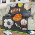 Ohaprints-Fleece-Sherpa-Blanket-American-Football-Gift-For-Son-Boy-Men-Custom-Personalized-Name-Soft-Throw-Blanket-1245-Fleece Blanket