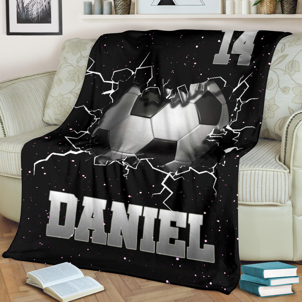 Ohaprints-Fleece-Sherpa-Blanket-Soccer-Balls-Crack-Effect-Gift-Soccer-Lovers-Custom-Personalized-Name-Number-Soft-Throw-Blanket-1226-Fleece Blanket