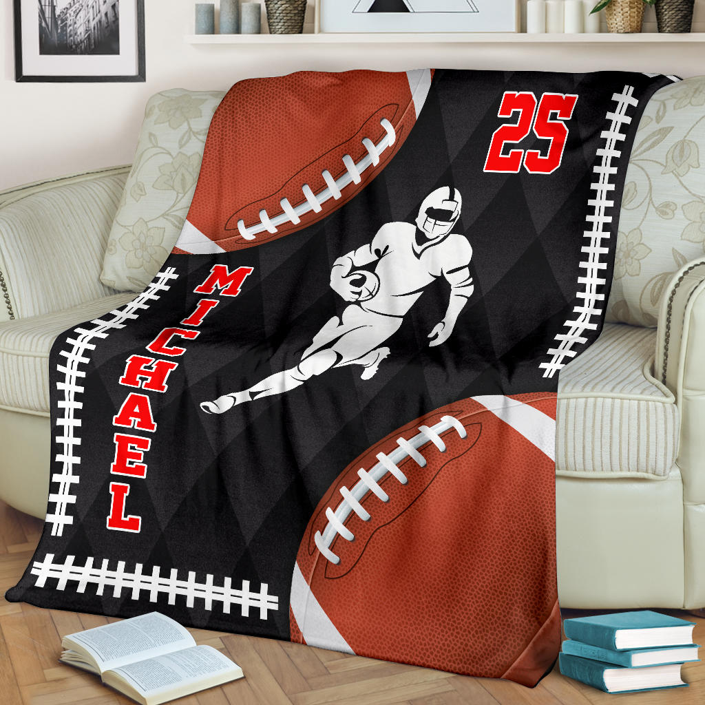 Ohaprints-Fleece-Sherpa-Blanket-American-Football-Gift-For-Son-Boy-Men-Custom-Personalized-Name-Number-Soft-Throw-Blanket-1895-Fleece Blanket