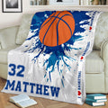 Ohaprints-Fleece-Sherpa-Blanket-Basketball-Gift-For-Son-Boy-Men-Custom-Personalized-Name-Number-Soft-Throw-Blanket-1610-Fleece Blanket