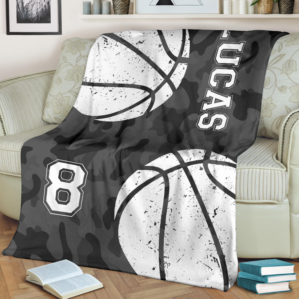 Ohaprints-Fleece-Sherpa-Blanket-Basketball-Gift-For-Son-Boy-Men-Custom-Personalized-Name-Number-Soft-Throw-Blanket-1766-Fleece Blanket