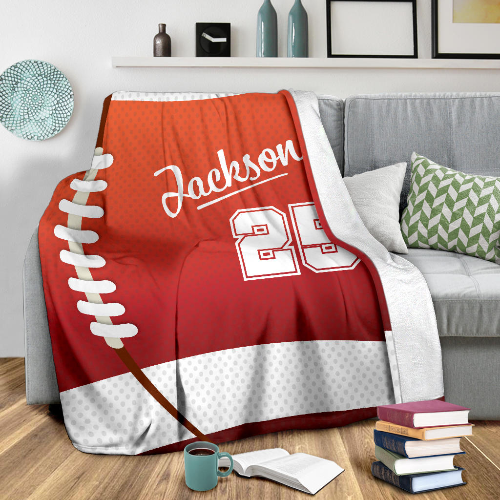 Ohaprints-Fleece-Sherpa-Blanket-American-Football-Gift-For-Son-Boy-Men-Custom-Personalized-Name-Number-Soft-Throw-Blanket-1316-Sherpa Blanket