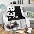 Ohaprints-Fleece-Sherpa-Blanket-American-Football-Gift-For-Son-Boy-Men-Custom-Personalized-Name-Number-Soft-Throw-Blanket-1926-Sherpa Blanket