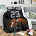 Ohaprints-Fleece-Sherpa-Blanket-American-Football-Gift-For-Son-Boy-Men-Custom-Personalized-Name-Number-Soft-Throw-Blanket-1216-Sherpa Blanket