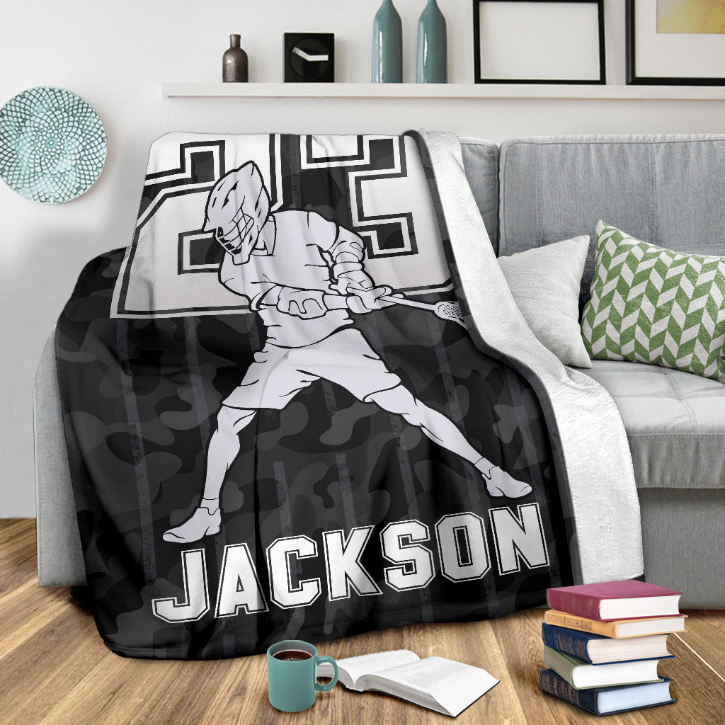 Ohaprints-Fleece-Sherpa-Blanket-Lacrosse-Dark-Camo-Player-Gift-For-Fan-Lovers-Custom-Personalized-Name-Number-Soft-Throw-Blanket-1772-Sherpa Blanket