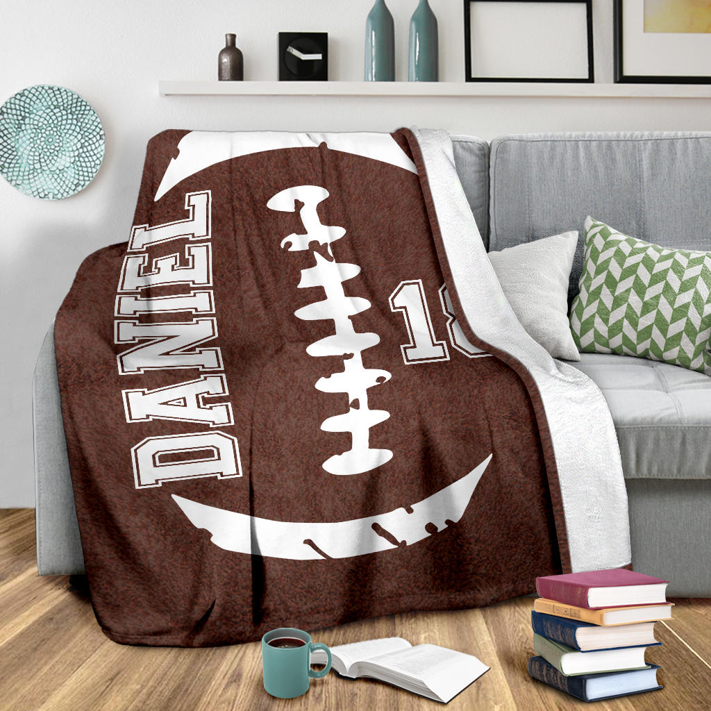 Ohaprints-Fleece-Sherpa-Blanket-American-Football-Gift-For-Son-Boy-Men-Custom-Personalized-Name-Number-Soft-Throw-Blanket-1322-Sherpa Blanket