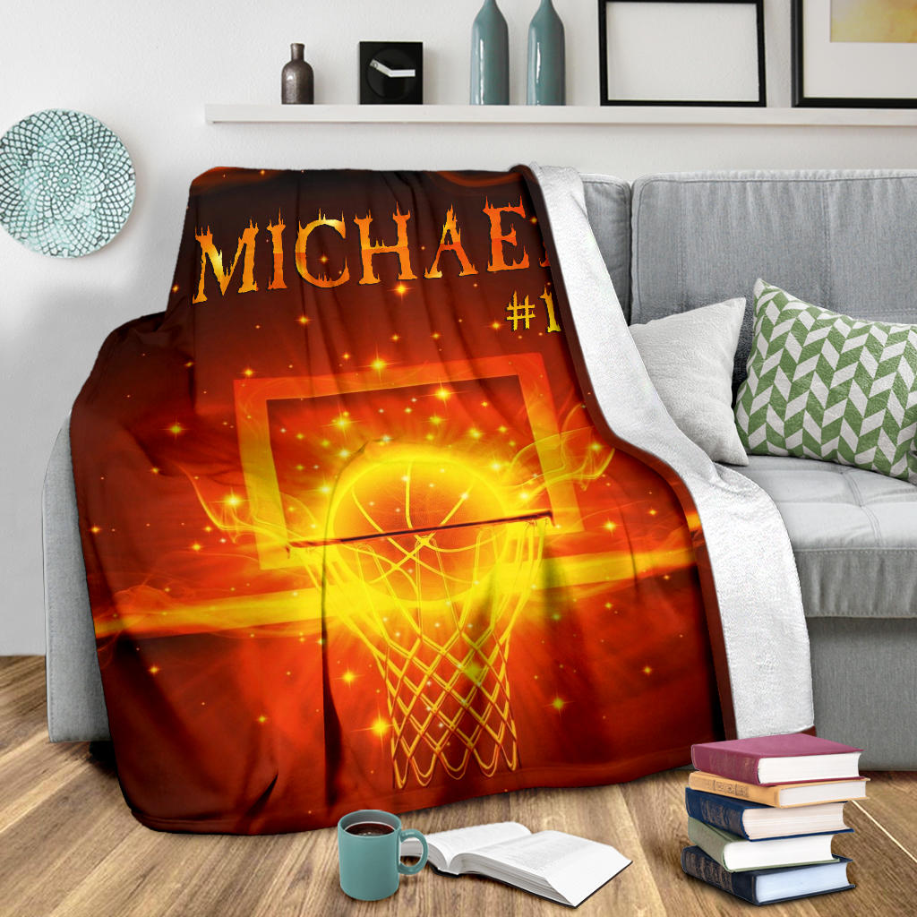 Ohaprints-Fleece-Sherpa-Blanket-Basketball-Gift-For-Son-Boy-Men-Custom-Personalized-Name-Number-Soft-Throw-Blanket-1667-Sherpa Blanket