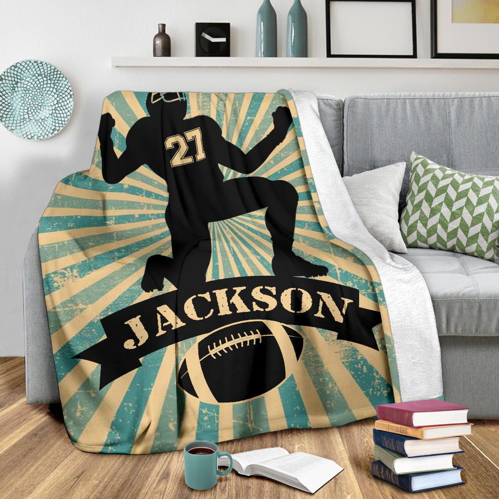 Ohaprints-Fleece-Sherpa-Blanket-American-Football-Gift-For-Son-Boy-Men-Custom-Personalized-Name-Number-Soft-Throw-Blanket-1536-Sherpa Blanket