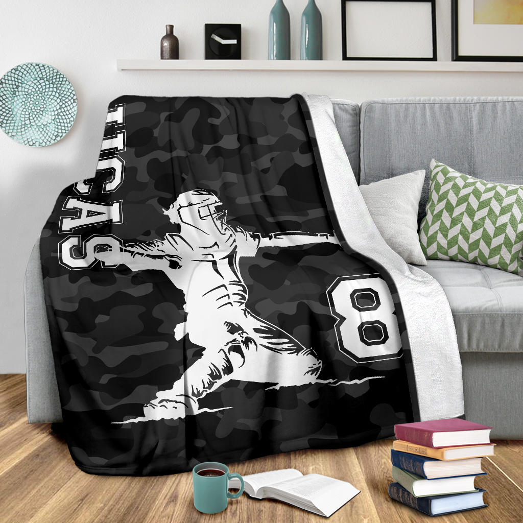 Ohaprints-Fleece-Sherpa-Blanket-Baseball-Gift-For-Son-Boy-Custom-Personalized-Name-Number-Soft-Throw-Blanket-1508-Sherpa Blanket