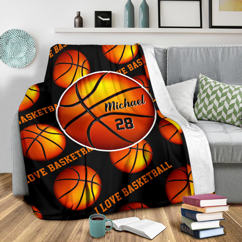 Ohaprints-Fleece-Sherpa-Blanket-Basketball-Gift-For-Son-Boy-Men-Custom-Personalized-Name-Number-Soft-Throw-Blanket-1722-Sherpa Blanket