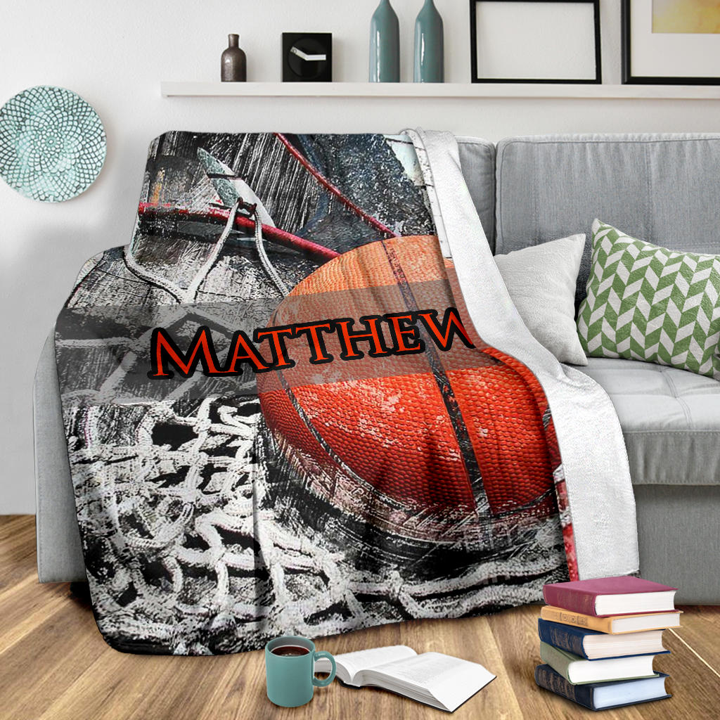 Ohaprints-Fleece-Sherpa-Blanket-Basketball-Gift-For-Son-Boy-Men-Custom-Personalized-Name-Soft-Throw-Blanket-1629-Sherpa Blanket