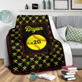 Ohaprints-Fleece-Sherpa-Blanket-Softball-Gift-For-Daughter-Girl-Custom-Personalized-Name-Number-Soft-Throw-Blanket-1623-Sherpa Blanket