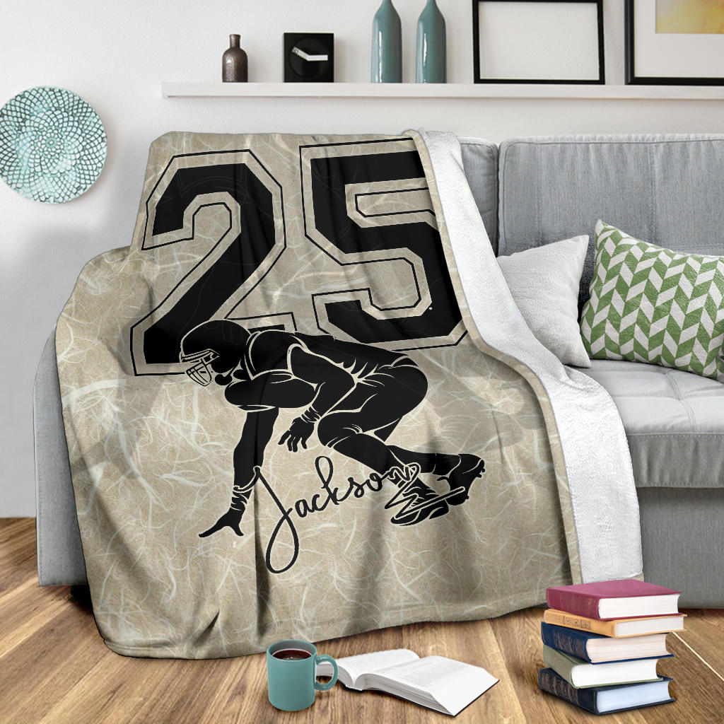 Ohaprints-Fleece-Sherpa-Blanket-American-Football-Gift-For-Son-Boy-Men-Custom-Personalized-Name-Number-Soft-Throw-Blanket-1528-Sherpa Blanket