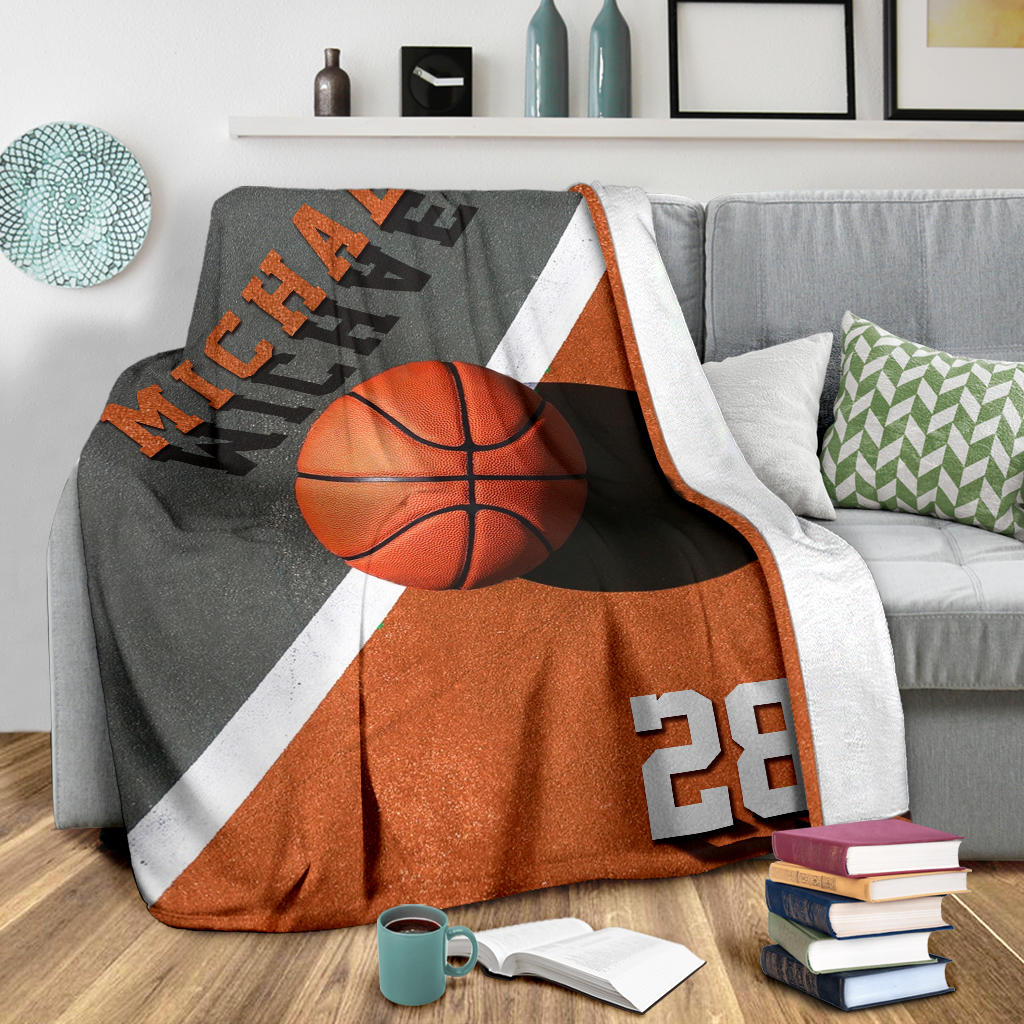 Ohaprints-Fleece-Sherpa-Blanket-Basketball-Gift-For-Son-Boy-Men-Custom-Personalized-Name-Number-Soft-Throw-Blanket-1585-Sherpa Blanket