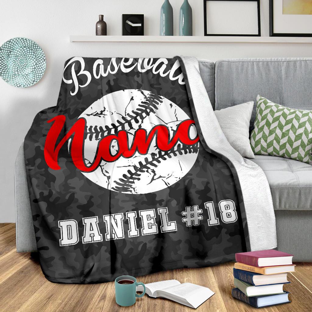 Ohaprints-Fleece-Sherpa-Blanket-Baseball-Gift-For-Nana-Grandma-Custom-Personalized-Name-Number-Soft-Throw-Blanket-1514-Sherpa Blanket