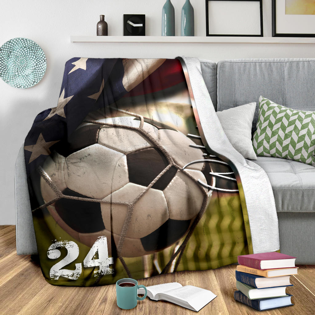 Ohaprints-Fleece-Sherpa-Blanket-Soccer-Flag-Usa-Goal-Custom-Personalized-Name-Number-Soft-Throw-Blanket-1260-Sherpa Blanket