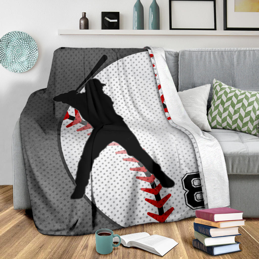 Ohaprints-Fleece-Sherpa-Blanket-Baseball-Gift-For-Son-Boy-Custom-Personalized-Name-Number-Soft-Throw-Blanket-1502-Sherpa Blanket