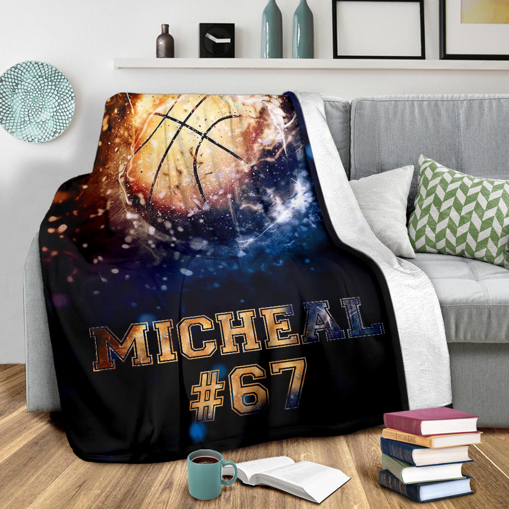 Ohaprints-Fleece-Sherpa-Blanket-Basketball-Gift-For-Son-Boy-Men-Custom-Personalized-Name-Number-Soft-Throw-Blanket-1693-Sherpa Blanket