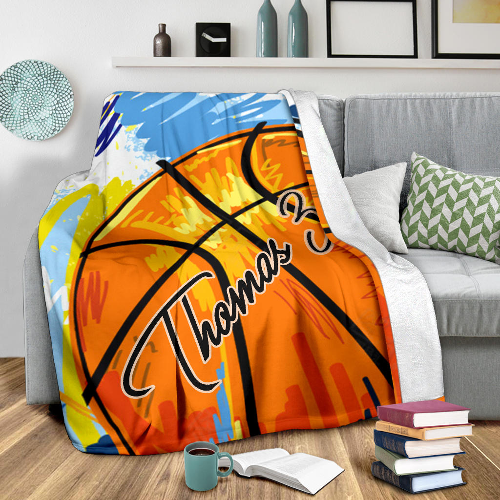 Ohaprints-Fleece-Sherpa-Blanket-Basketball-Gift-For-Son-Boy-Men-Custom-Personalized-Name-Number-Soft-Throw-Blanket-1591-Sherpa Blanket