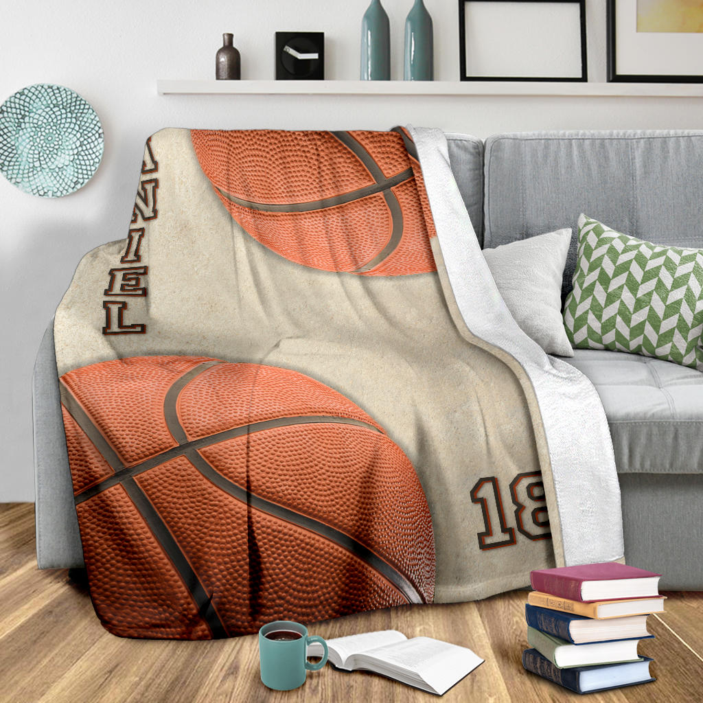 Ohaprints-Fleece-Sherpa-Blanket-Basketball-Gift-For-Son-Boy-Men-Custom-Personalized-Name-Number-Soft-Throw-Blanket-1572-Sherpa Blanket