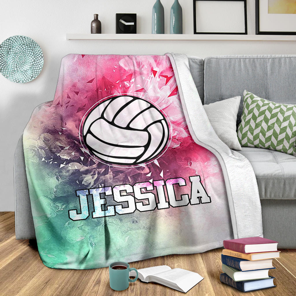 Ohaprints-Fleece-Sherpa-Blanket-Volleyball-Gift-For-Daughter-Girl-Custom-Personalized-Name-Soft-Throw-Blanket-1169-Sherpa Blanket