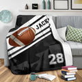 Ohaprints-Fleece-Sherpa-Blanket-American-Football-Gift-For-Son-Boy-Men-Custom-Personalized-Name-Number-Soft-Throw-Blanket-1324-Sherpa Blanket