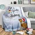 Ohaprints-Fleece-Sherpa-Blanket-Life-Is-Better-With-A-French-Bulldog-Puppy-Dog-Wear-Christmas-Hat-White-Soft-Throw-Blanket-1790-Sherpa Blanket