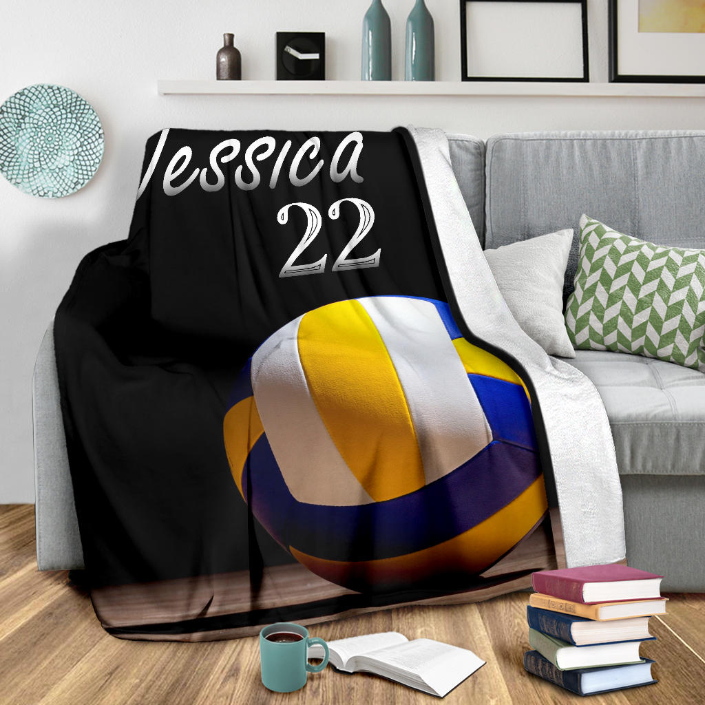 Ohaprints-Fleece-Sherpa-Blanket-Volleyball-Gift-For-Daughter-Girl-Custom-Personalized-Name-Number-Soft-Throw-Blanket-1872-Sherpa Blanket